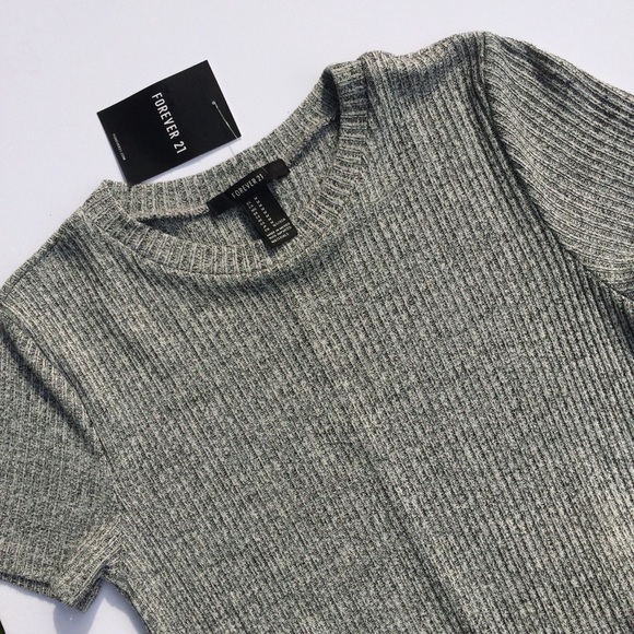 Forever 21 Dresses & Skirts - ✨FALL DRESS✨Knit Heather Grey Shirt Dress